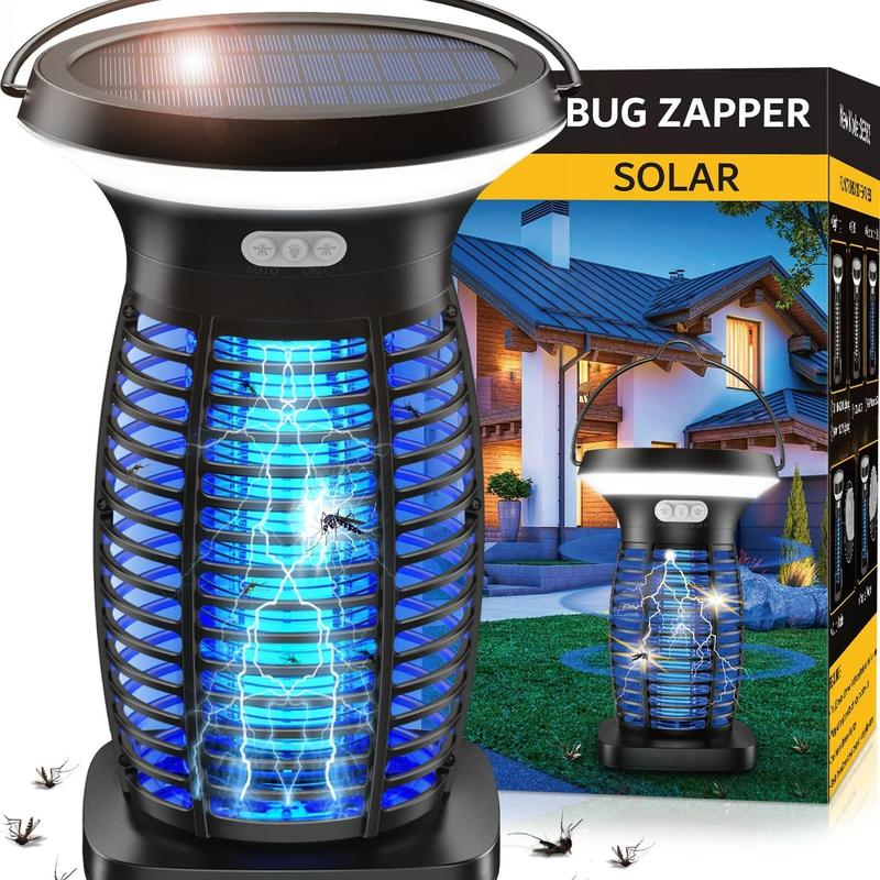 AUKFA Solar Bug Zapper Outdoor, Waterproof Mosquito Zapper Outdoor Solar Powered mosquito killers electronic